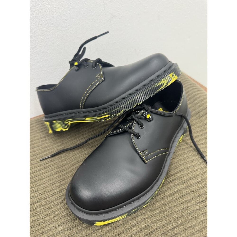 Dr. Martens 1461 Marbled Sole Black Leather Oxford New women 7 (sh200thrifty